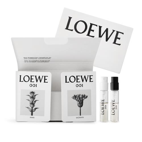 LOEWE 001淡香精套組[男性+女性](1.5mlX2)-國際航空版