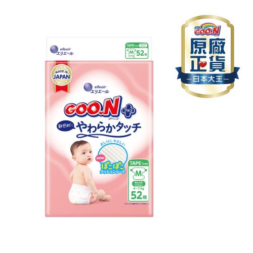 大王GOO.N紙尿布 境內版柔觸肌-黏貼型M(52片x4串)