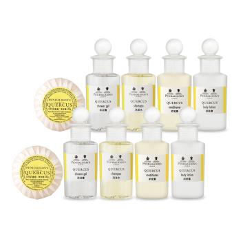 PENHALIGONS 潘海利根 Quercus皇家橡樹5件套旅行組[沐浴乳+身體乳+洗髮精+護髮素+香皂]X2-國際航空版-期效202505