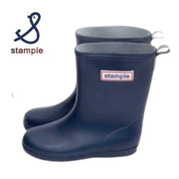 日本製 stample 兒童雨鞋75005-深藍色