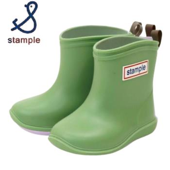 日本製 stample 兒童雨鞋75005-煙燻綠色