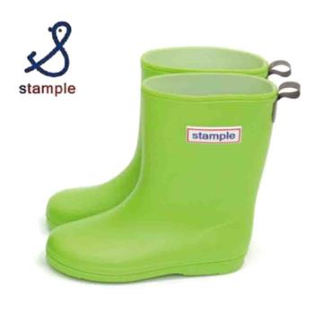 日本製 stample 兒童雨鞋75005-蘋果綠