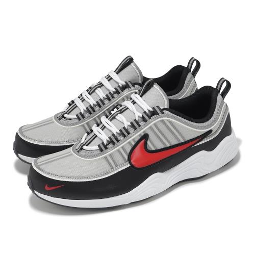 Nike 休閒鞋 Air Zoom Spiridon 男鞋 黑 紅 緩震 復古 運動鞋 II1161-095