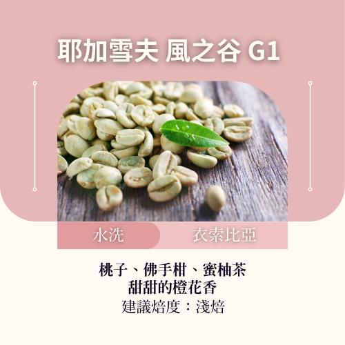CAFEPRO 衣索比亞 耶加雪夫 風之谷 G1  500公克 (水洗 )(咖啡生豆)(二次篩選)