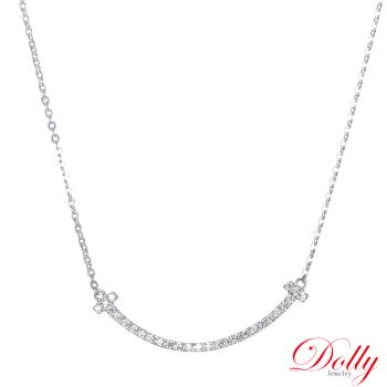 Dolly 18K金 0.20克拉 天然鑽石微笑鍊