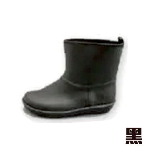 【Charming】日本製 時尚造型【個性雪靴雨鞋】-黑色-712