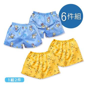 【ONEDER】寶可夢 超人力霸王 純棉四角內褲 童內褲 S/M/L/XL-6件(UT-CU001.PK-CU001)