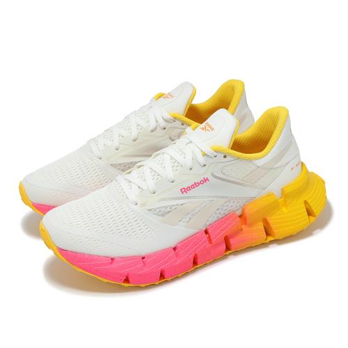 Reebok 慢跑鞋 Floatzig 1 女鞋 白 黃 粉紅 漸層 運動鞋 緩震 100209972