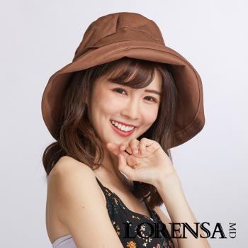 Lorensa蘿芮 抗UV蝴蝶結純棉透氣大帽簷防曬遮陽帽