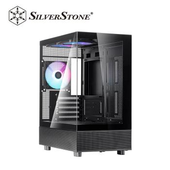 【SilverStone 銀欣】LUCID 04 全景M-ATX機殼-黑