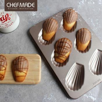 【美國Chefmade】法式瑪德蓮 6連不沾烤模(CM049)