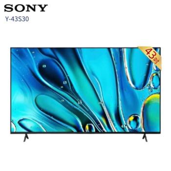 SONY BRAVIA 3 43型 X1(Y-43S30) 4K HDR Google TV顯示器