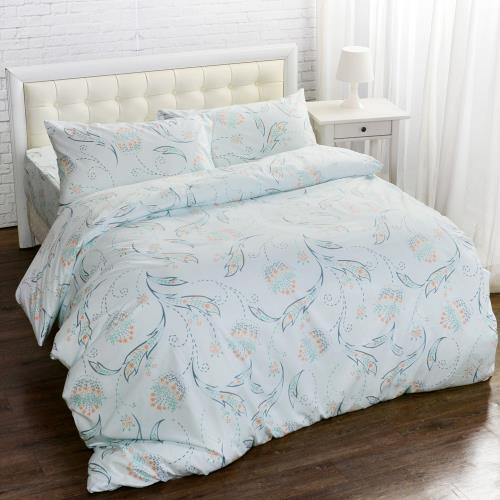 【LooCa】石墨烯遠紅外線床包被套四件組(雙人-孔雀花)  