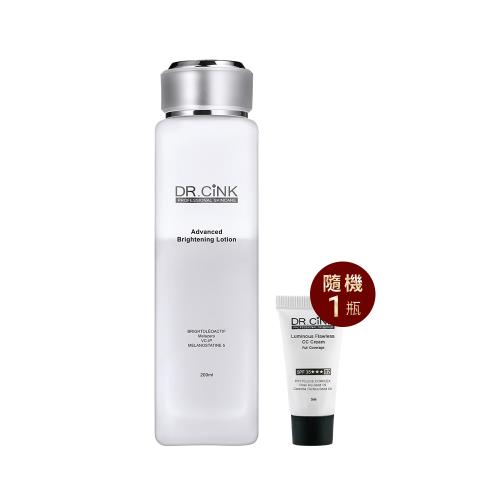 DR.CINK達特聖克 超科技雙層激光美白露 200ml +極透光柔焦防護CC霜 自然/遮瑕 5ml(隨機x1)