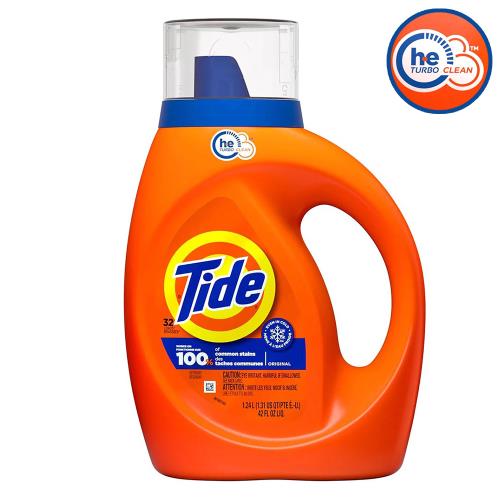 Tide濃縮he高效能洗衣精1.24L/42oz(滾筒/直立適用) x1瓶