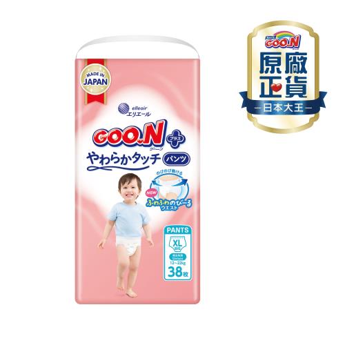 大王GOO.N紙尿布 境內版柔觸肌-褲型XL(38片x3串)
