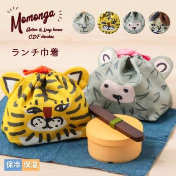 【日本 CDF ètendue 】 質感繪圖 動物造型 保冷/保溫 便當袋 (4款可選) 束口袋 束口便當袋 保冷保溫袋