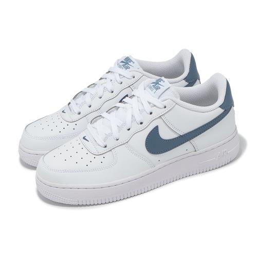 Nike 休閒鞋 Air Force 1 GS 大童 女鞋 白 藍 經典 AF1 皮革 FV5948-121