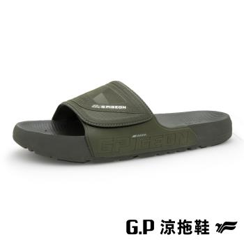 G.P 男款防水親膚運動可調整式拖鞋G5689M-軍綠色(SIZE:M-XXL 共三色) GP