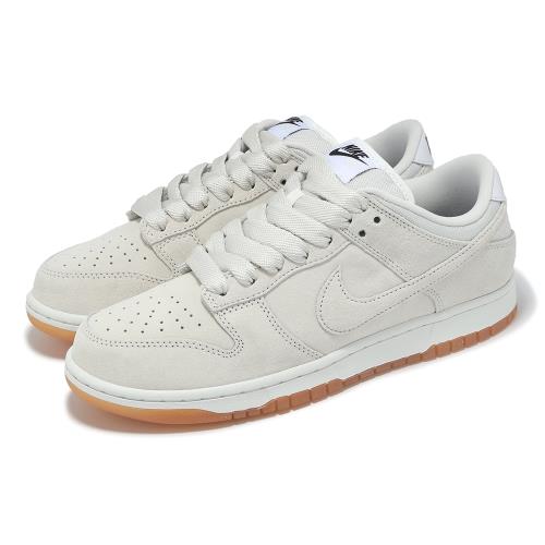 Nike 休閒鞋 SB Dunk Low PRO B 男鞋 米白 麂皮 復古 膠底 HJ0367-100