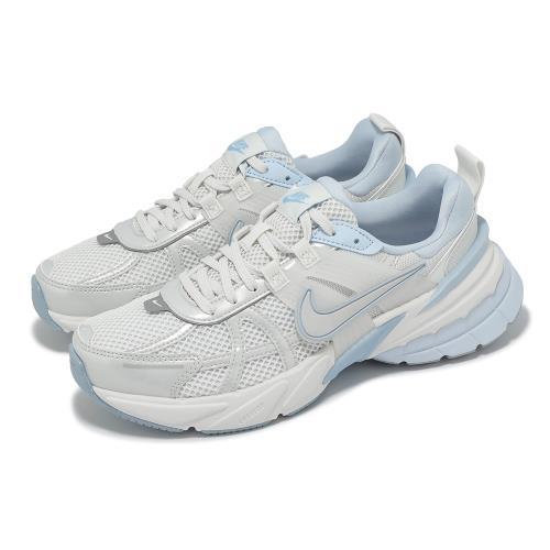 Nike 休閒鞋 Wmns V2K Run 女鞋 灰白 藍 復古 緩震 運動鞋 FD0736-009