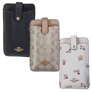 COACH 經典C LOGO鍊條手機包斜揹包