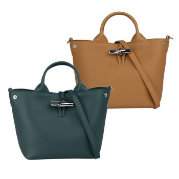 LONGCHAMP Roseau S 竹節釦牛皮手提/斜背小款二用包(任選) 10273 HFP