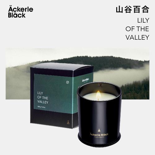 阿克黑香氛蠟燭200g - 01山谷百合   室內香氛 手工製作 天然大豆蠟 木質花香調 IFRA歐盟認證精油
