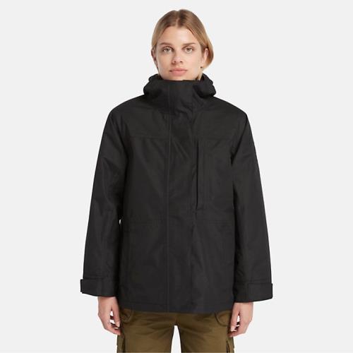 Timberland 女款黑色Benton 3in1防水連帽外套|A6HCH001-網.