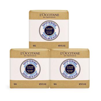 LOCCITANE 歐舒丹 乳油木牛奶皂(100g)X3-國際航空版