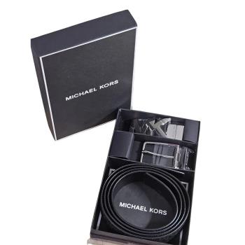 Michael Kors MK雙皮帶頭雙麵皮帶禮盒組 贈原廠紙袋