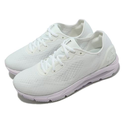 Under armour 慢跑鞋 HOVR Sonic 5 女鞋 白 淡紫 透氣 緩震 網布 運動鞋 UA 3024906102 [ACS 跨運動]