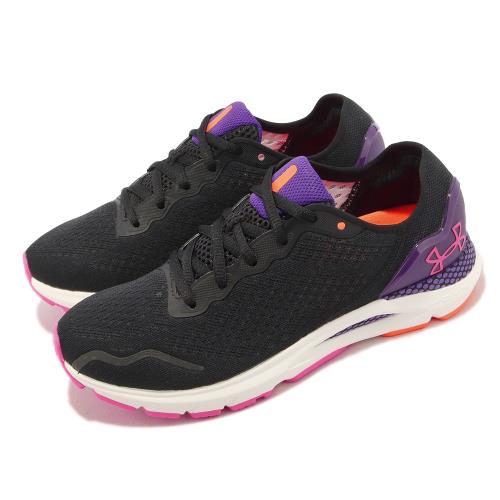 Under Armour 慢跑鞋 HOVR Sonic 6 女鞋 黑 紫 桃紅 緩震 透氣 運動鞋 UA 3026128002
