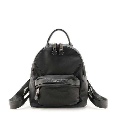 FIRANO-前口袋尼龍mini 後背包(黑)