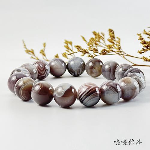 喨喨飾品】3A具有豐富色彩層次和獨特紋理的12mm波斯瑪瑙手鍊A853|瑪瑙