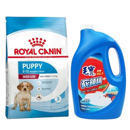 法國皇家SHN 中型幼犬飼料MP 4KG + 毛寶 衣領精(2000g)