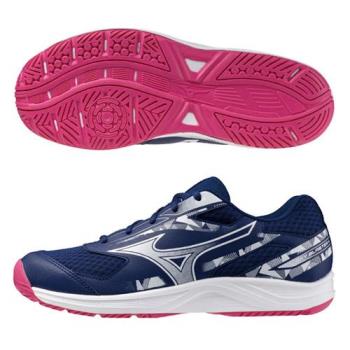Mizuno 美津濃 羽球鞋 女鞋 SKY BLASTER 4 3E寬楦 藍【運動世界】71GA253302
