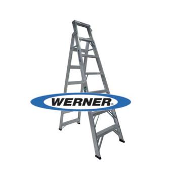 美國Werner穩耐安全鋁梯 鋁合金兩用梯(梯長2.1m) A字梯 直梯 /組 DP367AZ（確認訂購後無法退換貨）