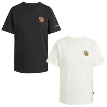 Adidas 棉質短袖上衣 男裝 女裝 黑/米【運動世界】KA5149/KA3283
