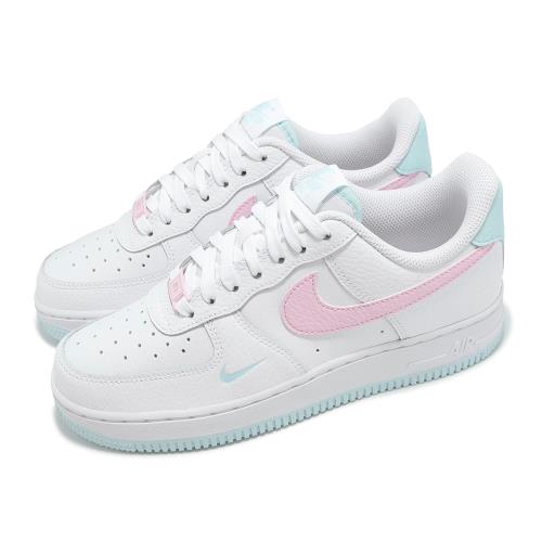 Nike 休閒鞋 Wmns Air Force 1 07 女鞋 白 粉紅 藍 AF1 荔枝皮 IH0640-161