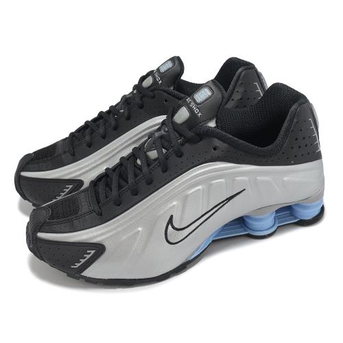 Nike 休閒鞋 Shox R4 男鞋 銀 黑 支撐 緩衝 復古 彈簧鞋 HQ1988-004
