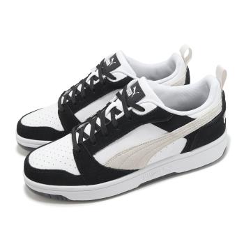 Puma 休閒鞋 Rebound V6 Low SD 男鞋 女鞋 白 黑 復古 情侶鞋 40226201