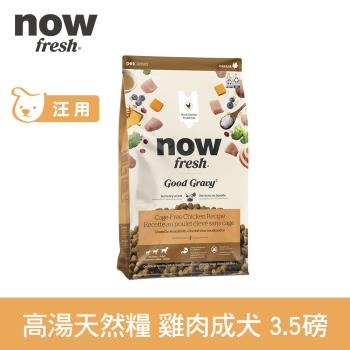 now 雞肉 高湯天然糧 中型犬配方 3.5磅 (乾濕兩吃 火雞高湯 犬糧 狗糧 WDJ)