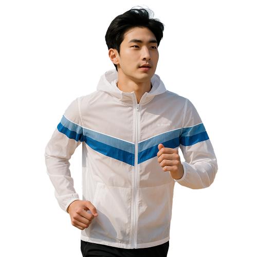 【聖伯納 St.Bonalt】CTRism超輕透連帽防曬外套｜男款 SM0020 ( 防曬衣 透氣 抗紫外線 空調外套 冷氣房外套)