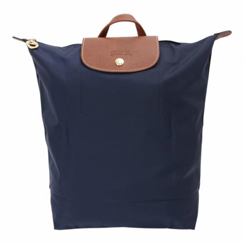 LONGCHAMP-Le pliage Original 摺疊尼龍後背包(海軍藍)大款