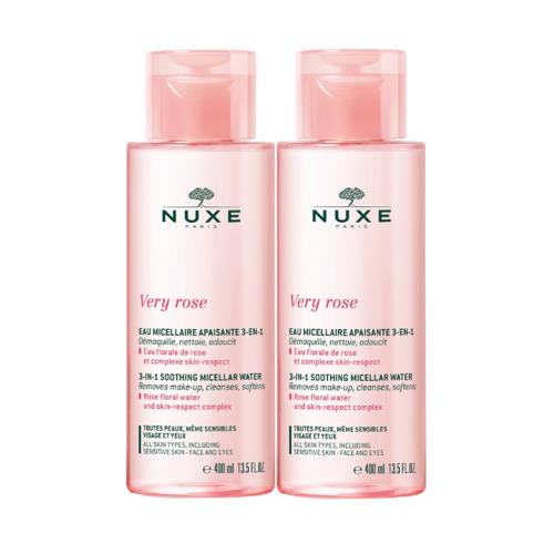 NUXE黎可詩 玫瑰柔舒潔膚水400ml*2入組-公司貨