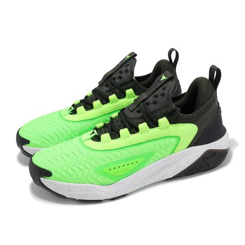 Under Armour 訓練鞋 Project Rock 7 男鞋 黑 螢光綠 緩衝 支撐 巨石強森 多功能 運動鞋 UA 3027600310