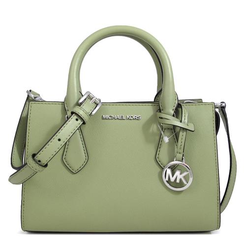 MICHAEL KORS SHEILA 銀字LOGO防刮三層兩用包(綠色)