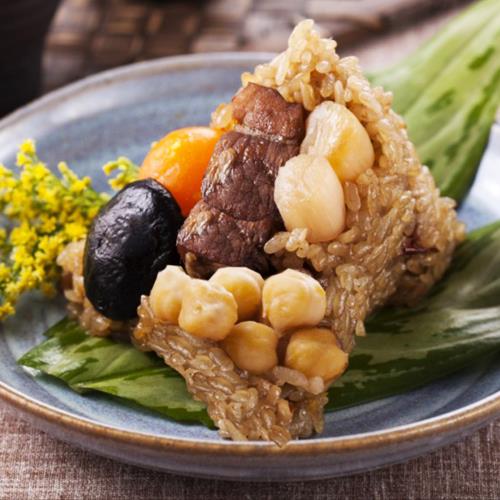 現+預 石碇一粒粽  干貝蛋黃粽(170g±4.5%/粒，共3粒)