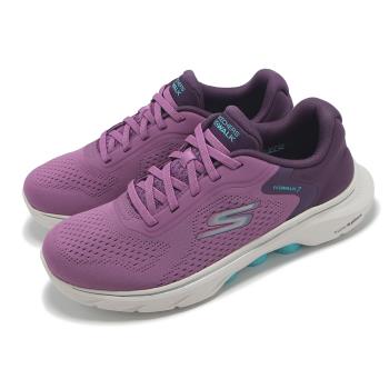 Skechers 健走鞋 Go Walk 7-Cosmic Waves 女鞋 紫 藍 輕量 支撐 健走鞋 125215PKAQ